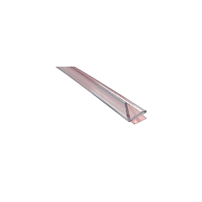 Gordon Glass® Crystal Clear Shower Door L-Shape Polycarbonate w/Pre-Applied Tape