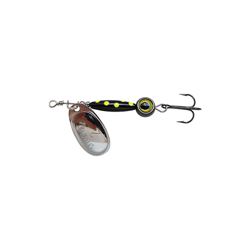 Thundermist Lure Company Eye#2-G-by-BLK Stingeye Spinner Fishing Lure, Black