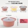 Firgi 27oz Platinum Silicone Microwave Steamer Pot with Lid –