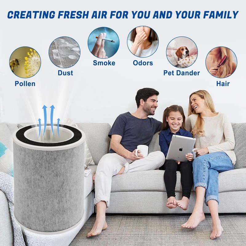 HP202 True HEPA Replacement Filter Compatible with Shark Air Puri-fier