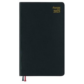 Daigo E1343 2025 Schedule Book, Appointment, Monthly Block, Black, Begins December 2024