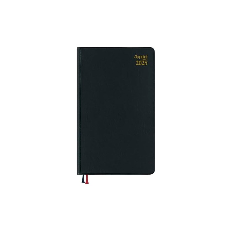 Daigo E1343 2025 Schedule Book, Appointment, Monthly Block, Black, Begins