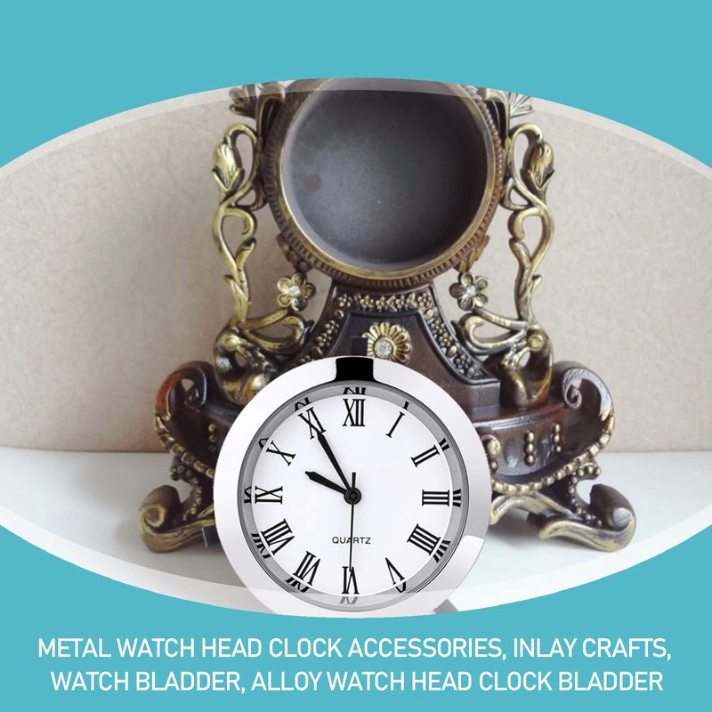 GETUOPT 1-1/2 Inch (37 mm) Round Quartz Clock Insert with