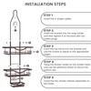 REINHARDT Shower Caddy Hanging Adjustable, Extended Length Rustproof Showers Caddy