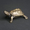 TEAMWILL 1PC Brass Vintage Turtle Figurine Statue Home Ornaments Animal
