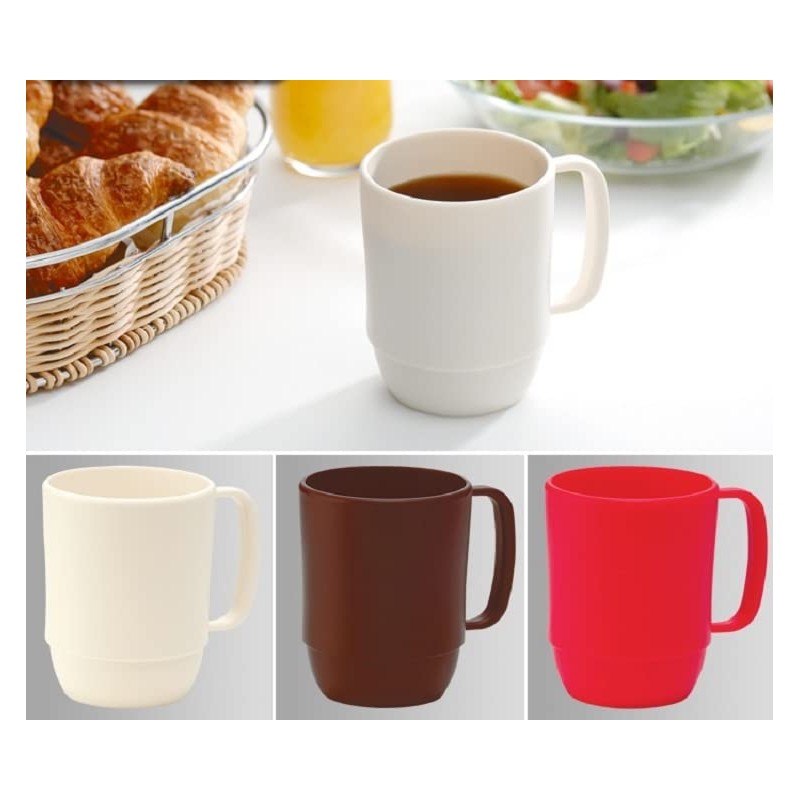 イノマタ化学(Inomata-k) マグカップ レンジ用 外寸(mm):107×79×99 レッド RRN0201