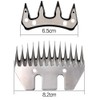 MUDUOBAN Sheep Shears Blades Replacement Clipper Blades Stainless Steel Straight