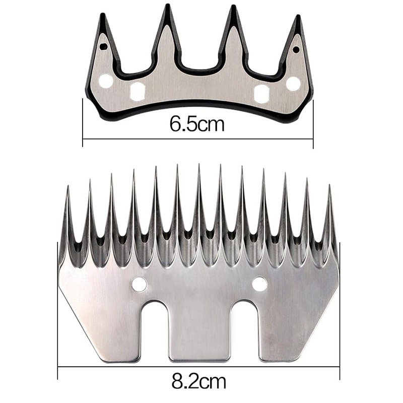 MUDUOBAN Sheep Shears Blades Replacement Clipper Blades Stainless Steel Straight
