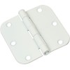 National Hardware N830-337 Door Hinge, 3.5-Inch, White, 3-Pack