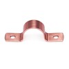 ROGVOC Plumbing Copper Pipe Straps, 50-Pcs 1/2 inch 2-Hole Pipe