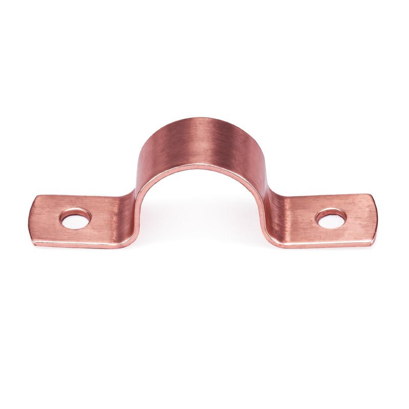ROGVOC Plumbing Copper Pipe Straps, 50-Pcs 1/2 inch 2-Hole Pipe