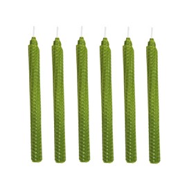 Set of 14 Beeswax Taper Candles, 9 Inch Smokeless Dripless Unscented Canldes, Beeswax Candle for Home Gift Ideas, White Taper Candles Gift for Family and Friends