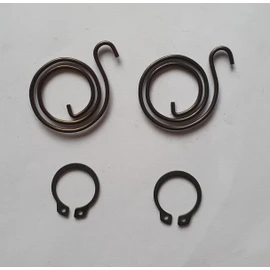 Door Handle Repair Kit Includes 2 Springs and 2 Circlips Widespread Fit for Doors Home and Office Easily Replace Coil Springs with Circlip Pliers (2 Turns, 1.8mm Thick)