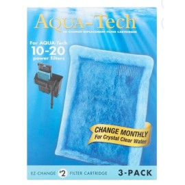 Aqua-Tech EZ-Change Aquarium Filter #2 Cartridge For 10-20G Filters 3 Pack -