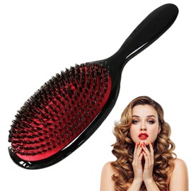1pcs Paddle Hair Extension Brush Massage Hair Comb,Paddle Hairs Extension Brush,Scalp Massage Hairbrush with Oval Design,Anti-Static Detangle HairBrush,for Family,Salon,and Home Use(black)