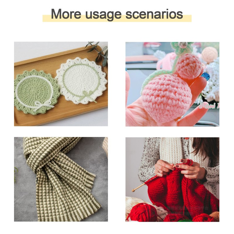 5pcs Glow in The Dark Variegated Yarn,Acrylic Yarn for Crocheting,uminous