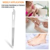 6-Piece Stainless Steel Nail File Set with Cleaner Tip -