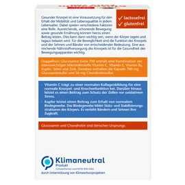 Doppelherz Glucosamine 700 Extra s chondroitinem - S vitaminem C pro normální funkci chrupavky a kosti - 1 x 30 tobolek