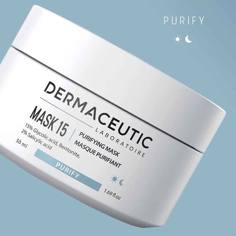 Dermaceutic Mask 15 - Sebum Regulating Face Mask - Glycolic