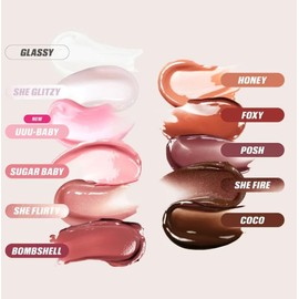 Huda Beauty Original Faux Filler Lip Gloss with Vegan Collagen 3.9ml (POSH, 3.9ml (Pack of 1)