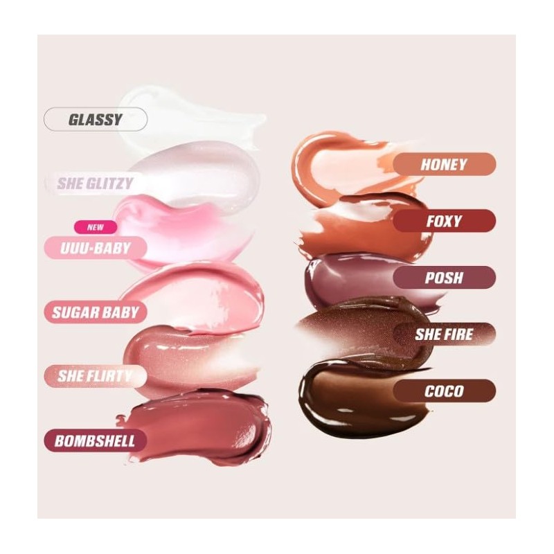 Huda Beauty Original Faux Filler Lip Gloss with Vegan Collagen