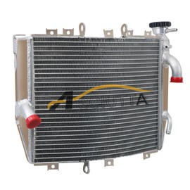 CoolingSnow Racing Radiator for 2004-2005 04 05 Kawasaki Ninja ZX10R ZX 10R Aluminum Radiators Cooler, 1 Row Core Radiator