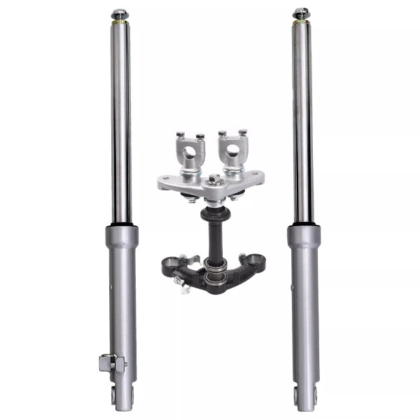 Unbranded Front Fork +27mm Triple Tree Handlebar Clamp For Dirt