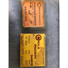Circle Machine Co Precision Inserts CAT# TP405 Radius .007 Grade C3 TP405 QTY 14