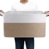 75L Large Cotton Rope Basket 22" x 17" x 12",Large
