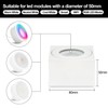 KYOTECH LED Surface-Mounted Spotlight Flat IP44 White Surface-Mounted Ceiling Light