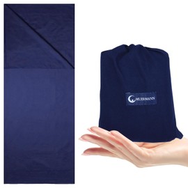 MCTNCT Ultralight Travel Sleeping Bag, Sleeping Bag, 115 x 210 cm, Microfibre Travel Sleeping Bag, Inlay for Hostel, Mountain Lodge, Backpacking & Travel