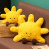 OUKEYI Soft Sun Plush Toy,Cute Smile Yellow Funny Sun Stuffed