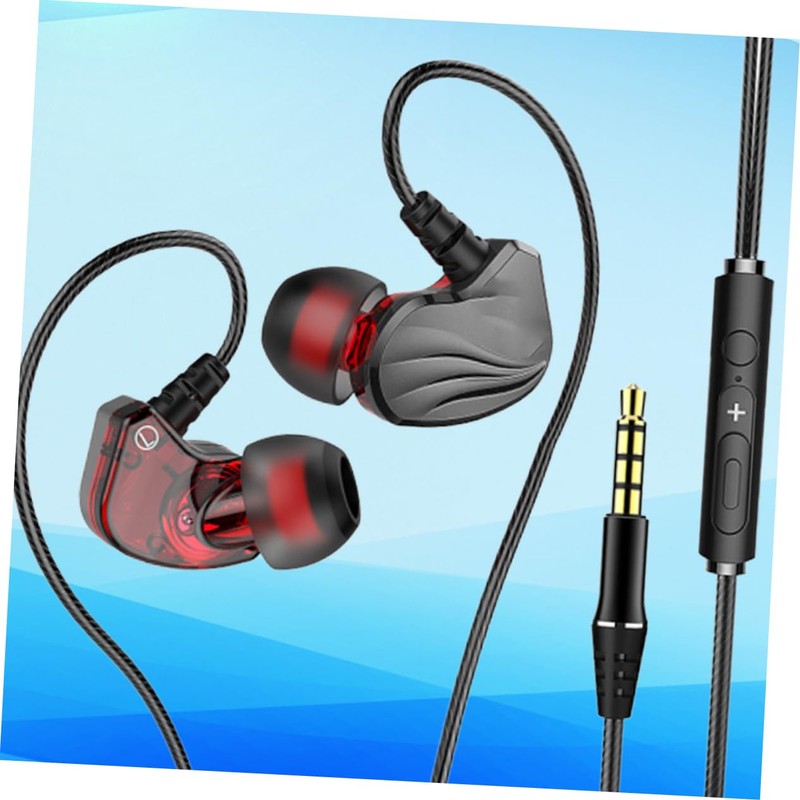 TEHAUX Ear Wired Earphone with Subwoofer Bass Earbud Headset for