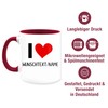 Tasse Tassen 325ml - I love Wunschname I Pärchen Geschenke