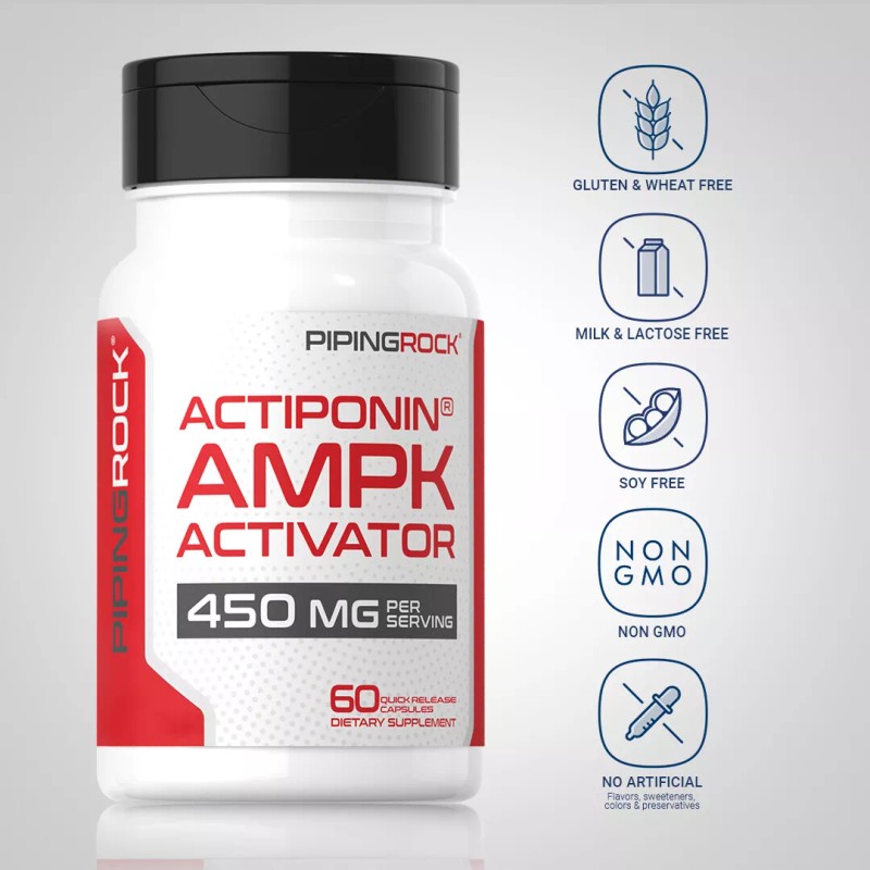 Piping Rock AMPK Metabolic Activator 450 mg | 60 Capsules