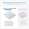 Aluminum RV Roof Vent Lid Replacement 14''x14''- Fit for Trailers,
