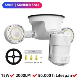 Sansi LED Motion Sensor Outdoor Security Light Outdoor Floodlight Wall Mount Wired