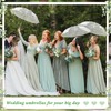 Cosblank 12 Pcs Wedding Umbrellas Bulk, 41 Inch Wedding Stick