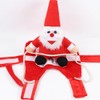 Christmas Dog Costume Pet Clothes Santa Claus Riding on Pet