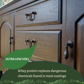 Vermont Natural Coatings Poly Whey Furniture Finish, Clear Semi-Gloss, 1 Quart