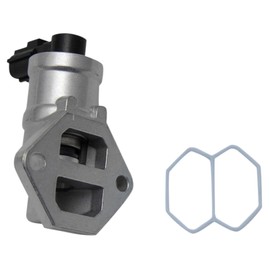 TRQ Engine Idle Air Control Valve Assembly with Gasket Compatible with Ford Mazda