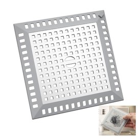 YCHYAN Square Hair Strainer Shower, Drain Grid Strainer Shower Drain Hair, Drain Strainer Shower, Hair Catcher Drain Shower, Suitable for Bathrooms, Washrooms, Prevention of Sewer Blockages