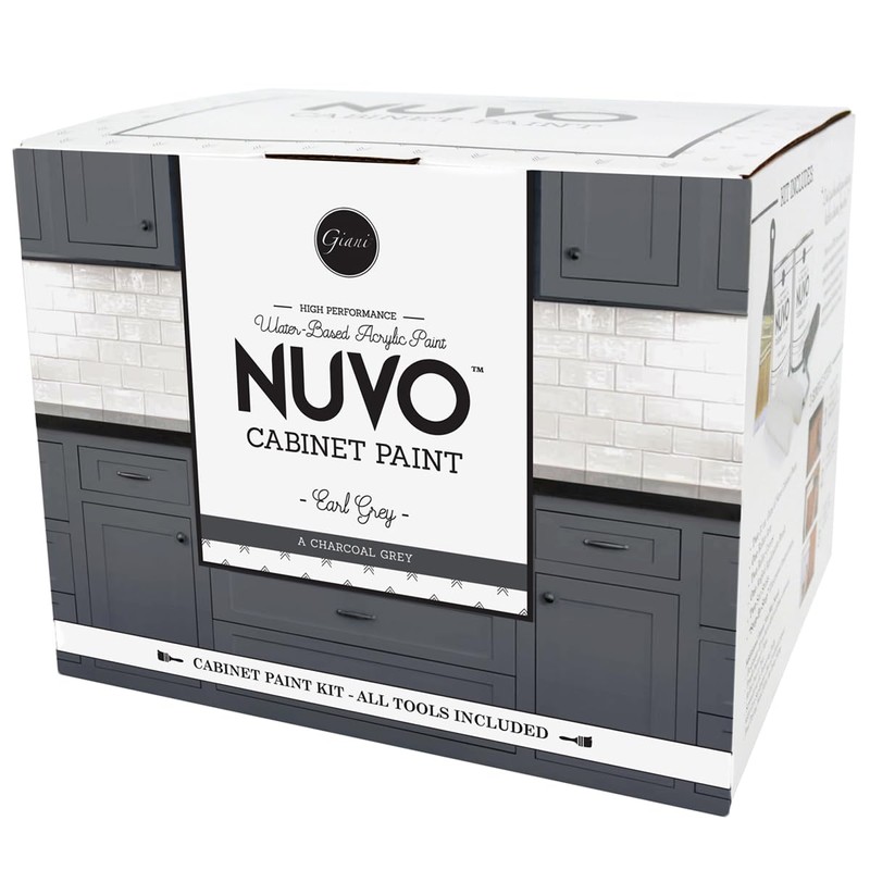 Nuvo Earl Grey Cabinet Makeover Kit - Easy DIY 7-Piece