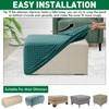 MAXIJIN Stretch Ottoman Cover Rectangular Ottoman Slipcovers for Footstool with