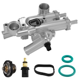 Aluminium Engine Coolant Thermostat Housing Kit Compatible with Compass Patriot 2007-2020 & Chrysler 200 Sebring 2007-2014 & Dodge Avenger Caliber Journey 2007-2020 Replace 68003582AB 902-319