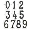 NACH House Numbers for Outside, 5.5 inch Black Address Numbers