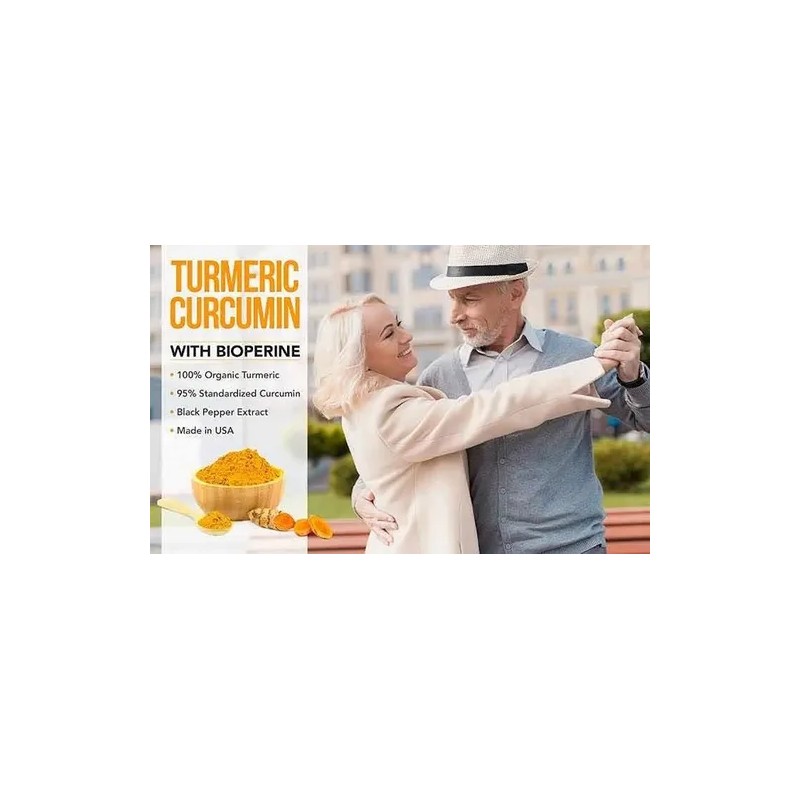 Turmeric Curcumin 180caps Con Bioperina 2600mg. Hecho En E.u
