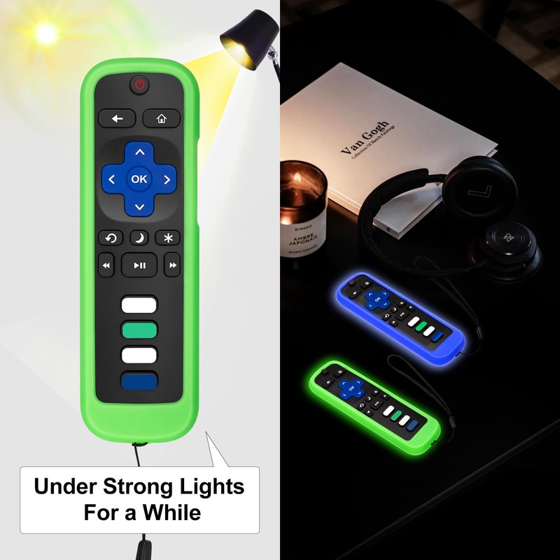 (Pack of 2) Remote Cover Case for Roku TV Remote