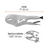 Truper PPT-7R, Pinza de presión 7", mordaza recta, acero al