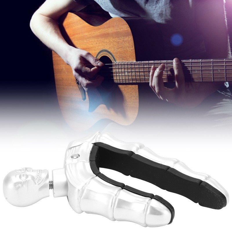 Guitar Capo Ballad Zinc Alloy Silicone Diacritics Skull Musical Instrument